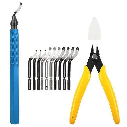أداة deburring للطابعة ثلاثية الأبعاد ، 18pcs ، 10pc شفرات متعددة الاستخدامات إزالة burr ، 6pcs الإبرة in Saudi Arabia