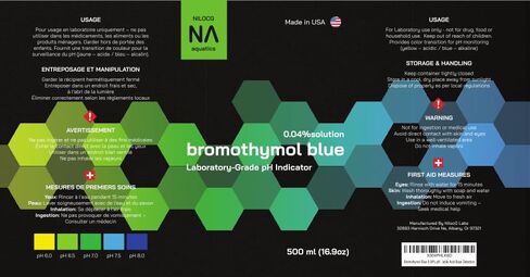 مؤشر درجة حموضة بروموثيمول الأزرق 0.04% - 500 مل - مسحوق عالي النقاء من الدرجة المعملية - استخدام علمي وتعليمي - اكتشاف موثوق للحمض والقاعدة in Kuwait