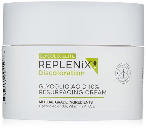 Replenix Glycolic Acid 10% Resurfacing Cream, Hydrating & Lightweight Medical-Grade Exfoliating Face Moisturizer for Skin Discoloration (1.7 oz) in Saudi Arabia