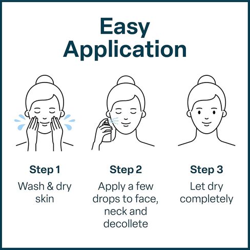 QRxLabs Peptide Complex Face Serum - Firming Collagen Peptide Serum - Antiaging Skincare Gel with Hydrating Hyaluronic Acid with Chamomile Extract - Unscented Gel, 1 Fl Oz in Kuwait