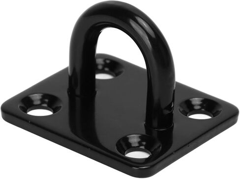 Drfeify Thickened Stainless Steel Wall Mount Pad Eye Scratch Black for Hammocks, Wire Ropes, Chains [5Pcs] (5mm) in Saudi Arabia