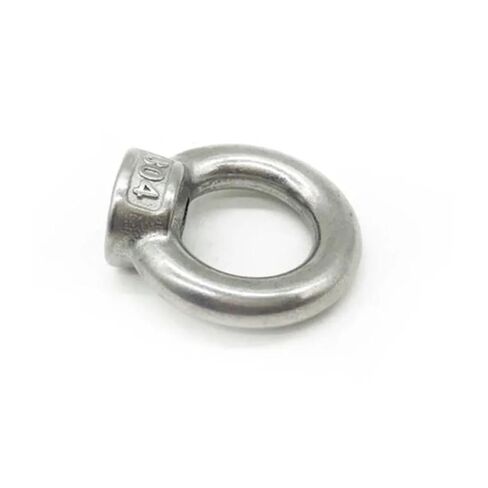 10pcs M3 M4 M5 M6 M8 Eye Bolt Stainless Steel Marine Lifting Loop Hole for Cable Rope(Eye nut,M3) in Saudi Arabia