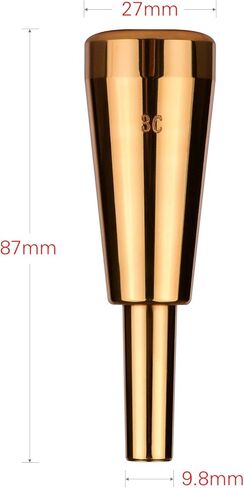 Trumpet Mouthpiece Megatone Heavy Thickened Instrument Accessory for Standard Trumpets with Bright Color in Saudi Arabia