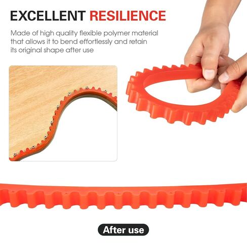 generic Gear-Driven Flexible Curved Jig Strip for Carpenters: 2 Meter High Resilience Polymer Profile Strip for Precise Shape Transfer in Saudi Arabia