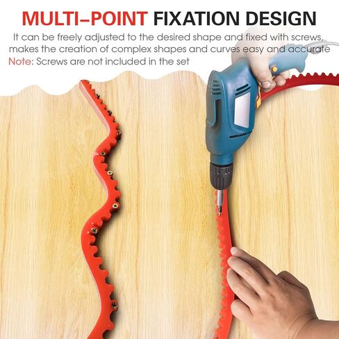 generic Gear-Driven Flexible Curved Jig Strip for Carpenters: 2 Meter High Resilience Polymer Profile Strip for Precise Shape Transfer in Saudi Arabia