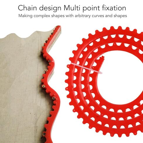generic Gear-Driven Flexible Curved Jig Strip for Carpenters: 2 Meter High Resilience Polymer Profile Strip for Precise Shape Transfer in Saudi Arabia