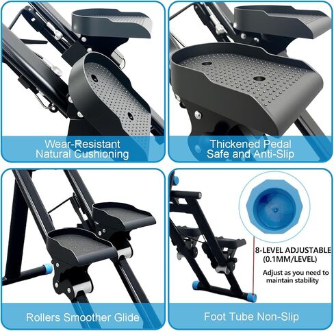 Steppers for Exercise at Home, Vertical Climber Workout Machine, Stair Climber for Full Body Workout with Adjustable Handlebar, Perfect for Women Men in Saudi Arabia