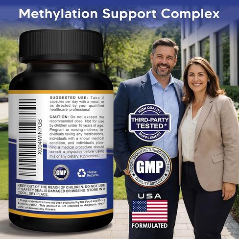 aSquared Nutrition L Methylfolate Plus Methyl B12 - Methylated Folate Supplement for Women & Men - 5-MTHF (Active Vitamin B9) 1000 mcg & B-12 1mg - B Complex - 60 Capsules in Saudi Arabia