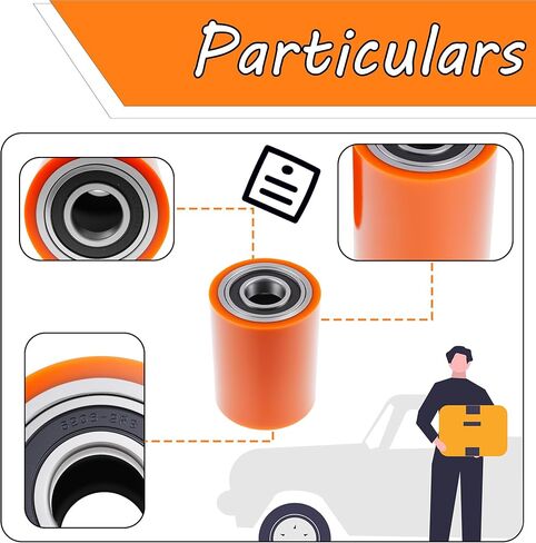 Load Wheel Compatible for Toyota 8HBW23 Model Electric Pallet Jack Lift Truck 2 Pcs Wheels in Saudi Arabia