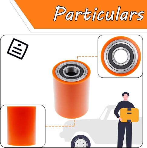 Load Wheel Compatible for Toyota 8HBW23 Model Electric Pallet Jack Lift Truck 2 Pcs Wheels in Saudi Arabia
