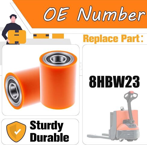 Load Wheel Compatible for Toyota 8HBW23 Model Electric Pallet Jack Lift Truck 2 Pcs Wheels in Saudi Arabia