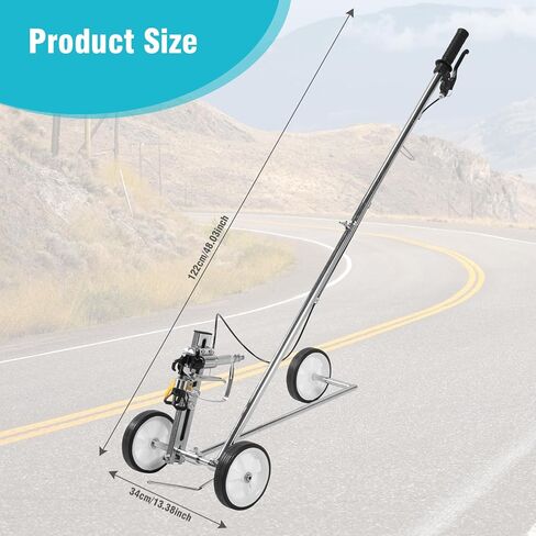 Wheeled Multi-Function Line Marking Applicator with Nozzle Striping Paint Sprayer for Factories Parking Lots Driveway Playground in Kuwait