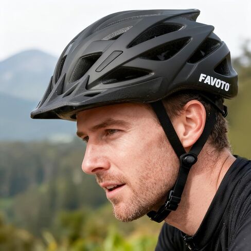 Favoto Bike Helmet for Adults – Lightweight Bicycle Helmet with Visor, MTB & Road Bike Helmet for Men and Women, CPSC Certified in Kuwait