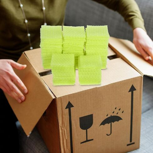 100pcs Thickened Express Bubble Bags Padded Shipping Envelopes Green Protective Wrap Packaging Cushion Pouches for Storage and Mailing Supplies in Saudi Arabia