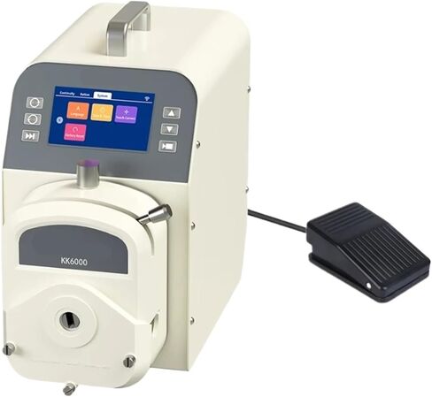 مضخة تمعجية عالية التدفق M5 AC100V-240V مضخة جرعات قابلة للتعديل مع محرك متدرج، مفتاح قدم، RS485، 600 دورة في الدقيقة (EU_M5-KK6000) in Kuwait