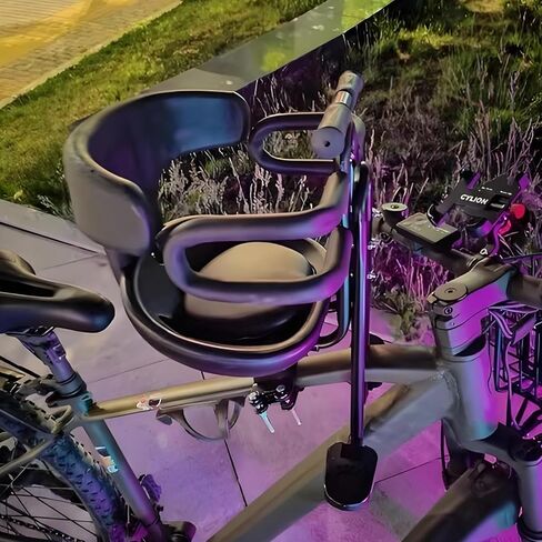 مقعد دراجة خلفي للأطفال، مقعد أمامي للأطفال، كرسي مسند الظهر، ملحق للكبار، مع حزام ودواسات in Kuwait