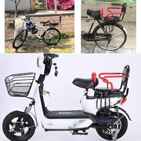 مقعد دراجة خلفي للأطفال، مقعد دراجة للأطفال، سرج مقاعد لحماية سلامة الأطفال، قابل للإزالة، مع دواسات مساند للذراعين غير قابلة للانزلاق، سهل التركيب، عالمي in Kuwait