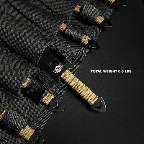 6 pcs. Ninja Tactical Combat Hunting Kunai Throwing Knife Set w/ Sheath Case in Kuwait