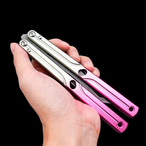 WARHERO Aluminium Alloy Integral Channel Handle, Handle Practice Tools,Integrated Forging,Balance and Inertia (Pink) in Kuwait