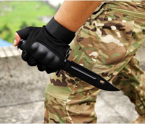 سكين مطاطي تكتيكي، تدريب عسكري ABS بلاستيك خنجر M9 M16 سكاكين ذات نصل ثابت مجموعة نموذج غمد من أجل Airsoft GunToy فنون الدفاع عن النفس التظاهر باللعب التنكرية لعبة المرح للهالوين in Kuwait