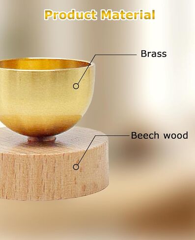 2PCS Mini Singing Bowl Set, Sound Bowls Meditation Set for Healing Relaxation, Mindfulness, Chakra Healing, Stress Relief, Self-regulation, Gifts for Women and Men in Kuwait