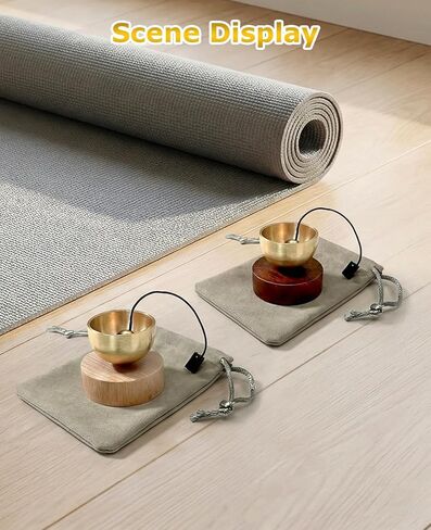 2PCS Mini Singing Bowl Set, Sound Bowls Meditation Set for Healing Relaxation, Mindfulness, Chakra Healing, Stress Relief, Self-regulation, Gifts for Women and Men in Kuwait