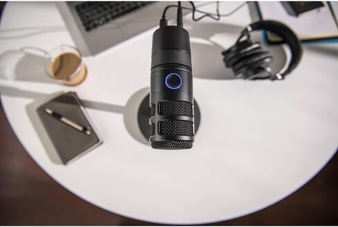حزمة ميكروفون بودكاست ديناميكي من Audio-Technica AT2040 Hypercardioid مع حزمة حماية محسنة CPS لمدة عامين in Saudi Arabia
