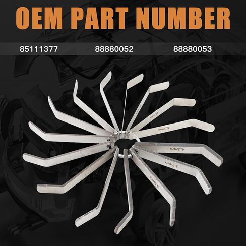 Feeler Gauge Tool 15 Pcs Compatible with Volvo D12 D13 D16 Engines Mack MP7 MP8 MP10 Truck Engines for Jake Brake Valve Adjustment Replace 85111377 88880053 88880052 in Saudi Arabia