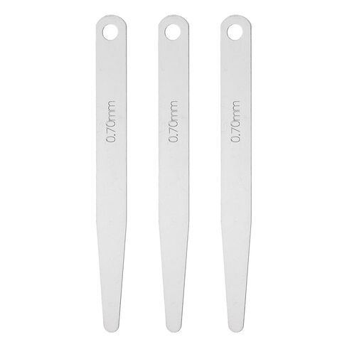 HARFINGTON 3pcs Metric Thickness Feeler Gauge 0.18mm Single Blade Oval Feeler Gauge 3CR-13 Stainless Steel Gap Measuring Tool for Repair Valve Guitar Spark Plug in Saudi Arabia
