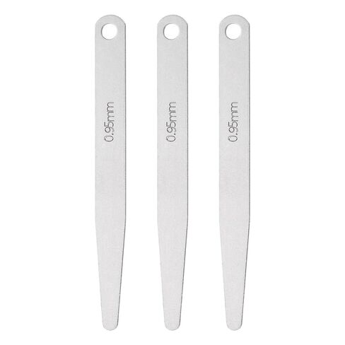 HARFINGTON 3pcs Metric Thickness Feeler Gauge 0.18mm Single Blade Oval Feeler Gauge 3CR-13 Stainless Steel Gap Measuring Tool for Repair Valve Guitar Spark Plug in Saudi Arabia