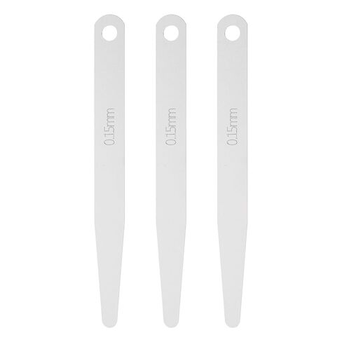 HARFINGTON 3pcs Metric Thickness Feeler Gauge 0.18mm Single Blade Oval Feeler Gauge 3CR-13 Stainless Steel Gap Measuring Tool for Repair Valve Guitar Spark Plug in Saudi Arabia