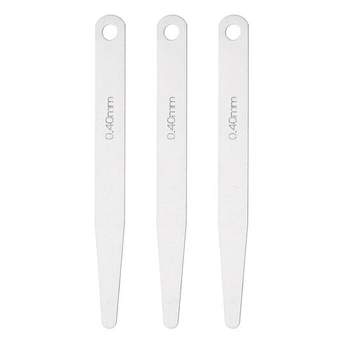 HARFINGTON 3pcs Metric Thickness Feeler Gauge 0.18mm Single Blade Oval Feeler Gauge 3CR-13 Stainless Steel Gap Measuring Tool for Repair Valve Guitar Spark Plug in Saudi Arabia
