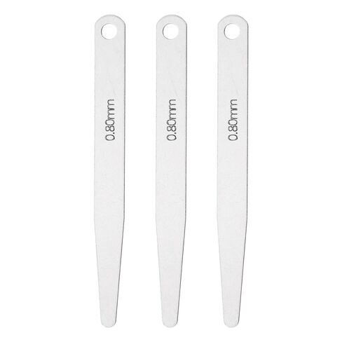 HARFINGTON 3pcs Metric Thickness Feeler Gauge 0.18mm Single Blade Oval Feeler Gauge 3CR-13 Stainless Steel Gap Measuring Tool for Repair Valve Guitar Spark Plug in Saudi Arabia