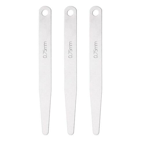 HARFINGTON 3pcs Metric Thickness Feeler Gauge 0.18mm Single Blade Oval Feeler Gauge 3CR-13 Stainless Steel Gap Measuring Tool for Repair Valve Guitar Spark Plug in Saudi Arabia