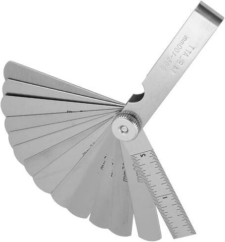 Feeler Gauges, Feeler Gauges for Valves 75mm Stainless Steel Feeler Gauge Ruler Thickness Gauge Welding Inspection Tool for Measuring Gaps Width/Thickness (75mm*14 Pieces in Saudi Arabia