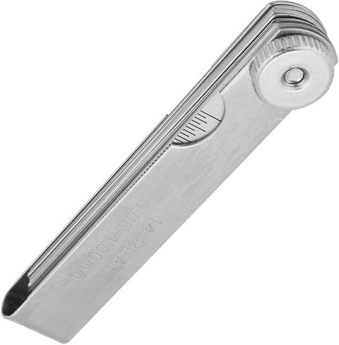 Feeler Gauges, Feeler Gauges for Valves 75mm Stainless Steel Feeler Gauge Ruler Thickness Gauge Welding Inspection Tool for Measuring Gaps Width/Thickness (75mm*14 Pieces in Saudi Arabia