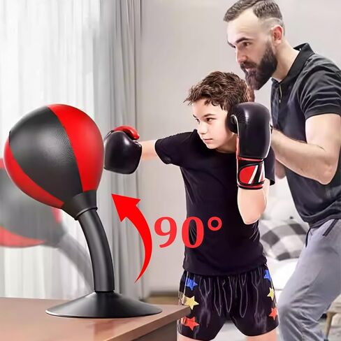 2026 New Desktop Punching Bag with Suction Cup, Relaxing Rage Punch Bag for Stress Relief, Upgraded Strong Suction Cup, Portable Tabletop Boxing Ball for Adults, Youth, Office, Home, Friends. in Saudi Arabia
