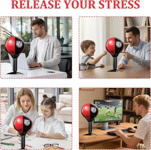 2026 New Desktop Punching Bag with Suction Cup, Relaxing Rage Punch Bag for Stress Relief, Upgraded Strong Suction Cup, Portable Tabletop Boxing Ball for Adults, Youth, Office, Home, Friends. in Saudi Arabia