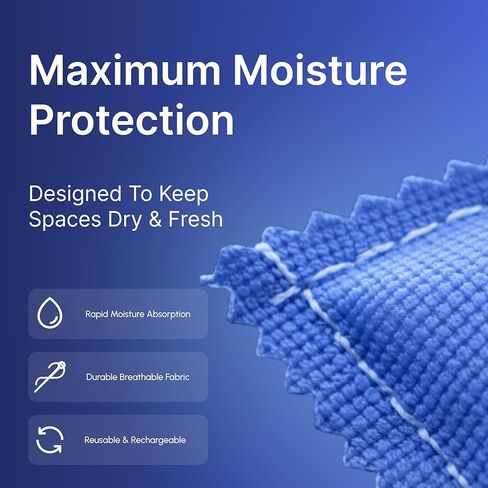 Rechargeable Desiccant Packs for Gun Safe (6 x 100g) – Heavy Duty Reusable Silica Gel Moisture & Anti-Rust Protection for Firearms, Ammo, Optics & Electronics Equipment in Saudi Arabia