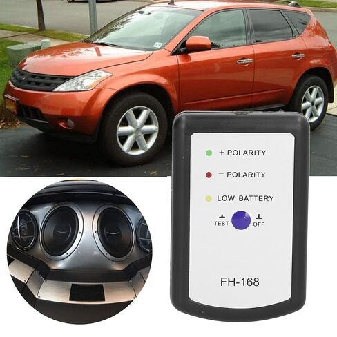 Phase Tester Audio Speaker Horn Positive Negative Polarity Phasemeter for Auto Cars Sound System ABS Material Lithium Battery in Saudi Arabia