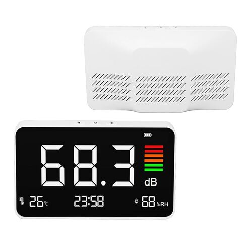 Sound Level Meter, Digital Noise Decibel Reader with 30-130dB Accuracy and Backlight, Ideal for Classroom, Street, and Indoor Use in Saudi Arabia