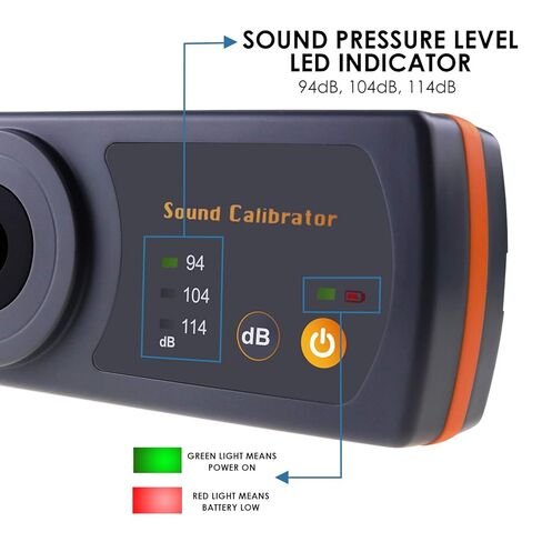 Decibel Meter Calibrator 94dB & 104dB & 114dB Calibrator with Three Calibration Level in Saudi Arabia