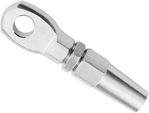 4Pcs 316 Stainless Steel Swageless Eye Terminal Fittings for Wire Rope DIY Rigging Balustrade Kit Compatible with Marine Hardware in Saudi Arabia