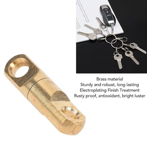 BRRNOO Swivel Eye Rotating Connector Double Eye Swivel Brass Swivel Connector for Rope Key Phone Clothing Bags Shoe Accessories 20 Pcs 7mm Brass in Saudi Arabia