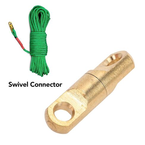 BRRNOO Swivel Eye Rotating Connector Double Eye Swivel Brass Swivel Connector for Rope Key Phone Clothing Bags Shoe Accessories 20 Pcs 7mm Brass in Saudi Arabia