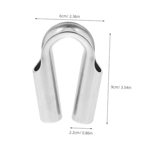 Heavy Duty Stainless Steel Wire Rope Thimble for Towing Rigging Construction Reusable Cable Clamp Corrosion-Resistant Protective Chuck for Industrial Use in Saudi Arabia