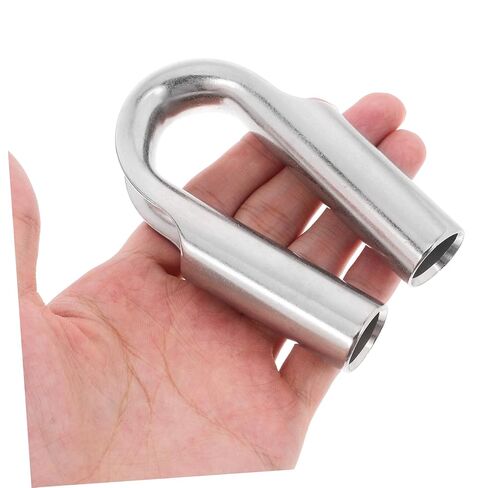 Heavy Duty Stainless Steel Wire Rope Thimble for Towing Rigging Construction Reusable Cable Clamp Corrosion-Resistant Protective Chuck for Industrial Use in Saudi Arabia