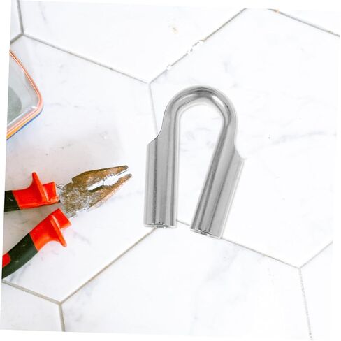 Heavy Duty Stainless Steel Wire Rope Thimble for Towing Rigging Construction Reusable Cable Clamp Corrosion-Resistant Protective Chuck for Industrial Use in Saudi Arabia