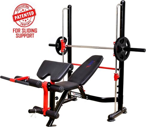 MiM USA Compact Smith Machine and Squat Rack Pro Multi Functions Power Rack Dip Up Sit Up All in One Home Gym Super Pro Rack in Saudi Arabia