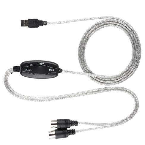 MIDI USB Converter Easyly Transform PC Music Studio for Keyboard Music Fans 74.8in Editing Line in Saudi Arabia